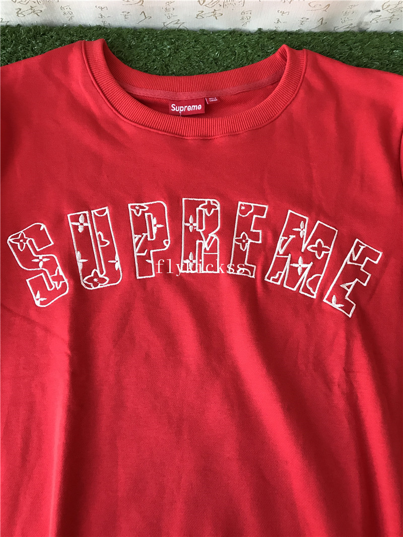 Supreme Logo Red Hoodie